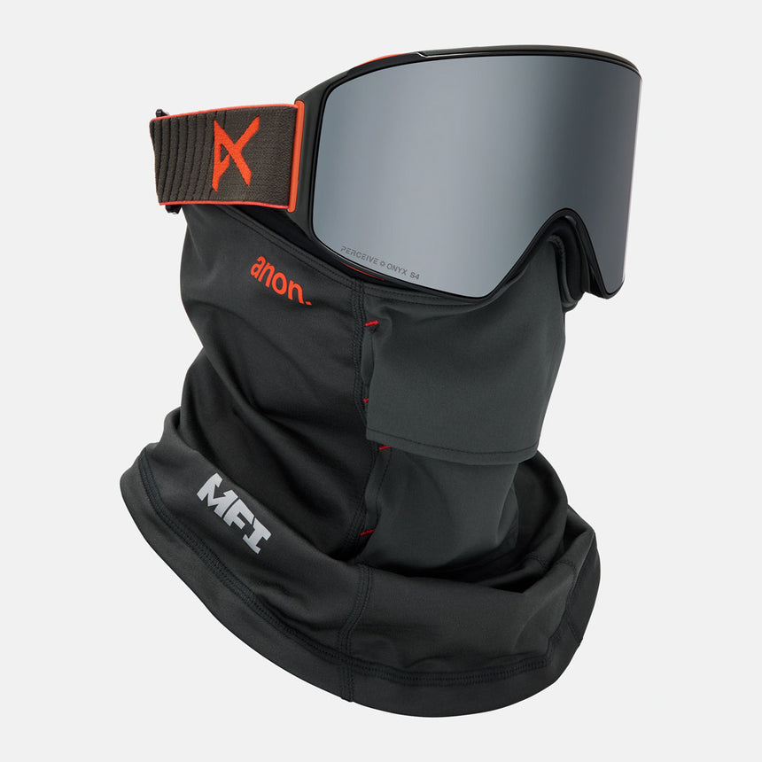 ANON M4 Cylindrical Goggle + MFI Facemask 2026 - Fiesta Red/Perceive Sunny Onyx