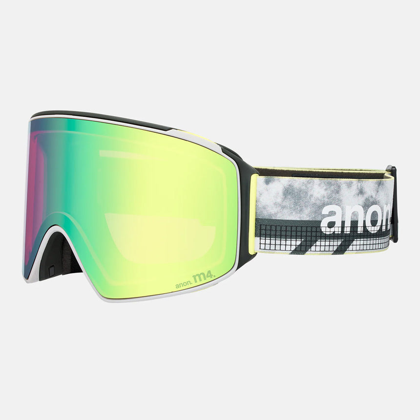 ANON M4 Cylindrical Goggle + MFI Facemask 2026 - Tilt Shift/Perceive Variable Green