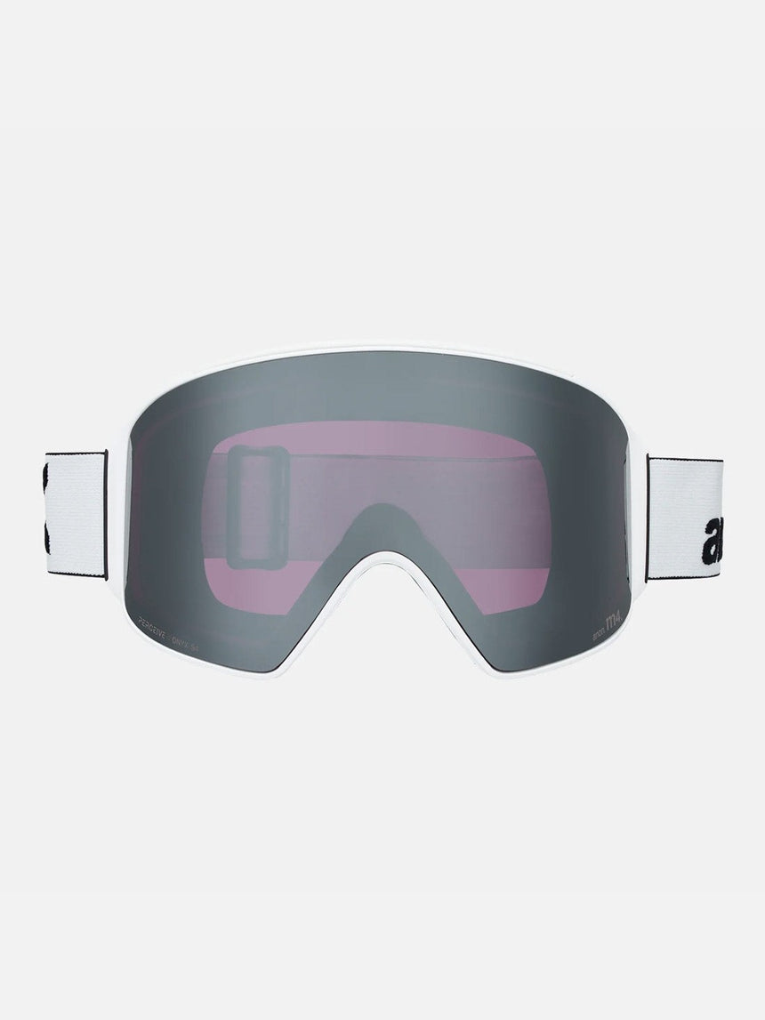 ANON M4 Cylindrical Goggle + MFI Facemask 2026 - White/Perceive Sunny Onyx