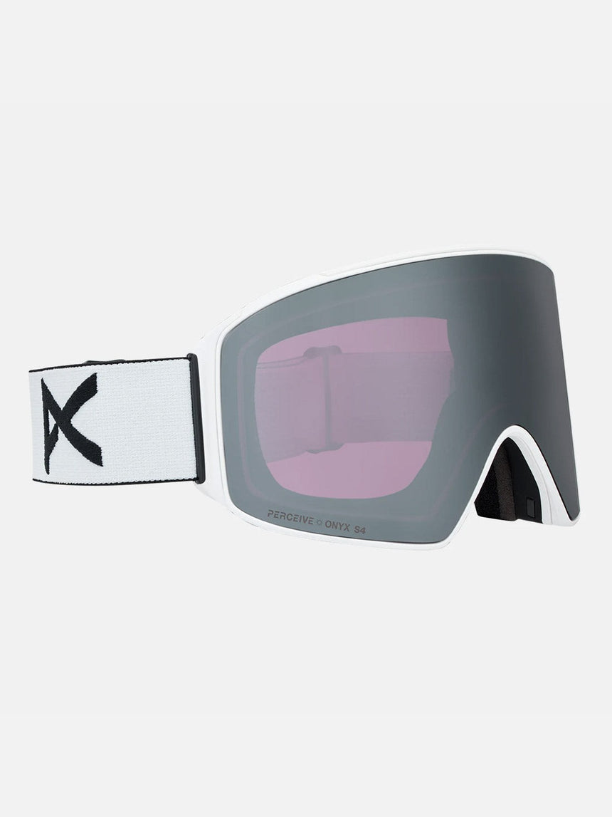 ANON M4 Cylindrical Goggle + MFI Facemask 2026 - White/Perceive Sunny Onyx