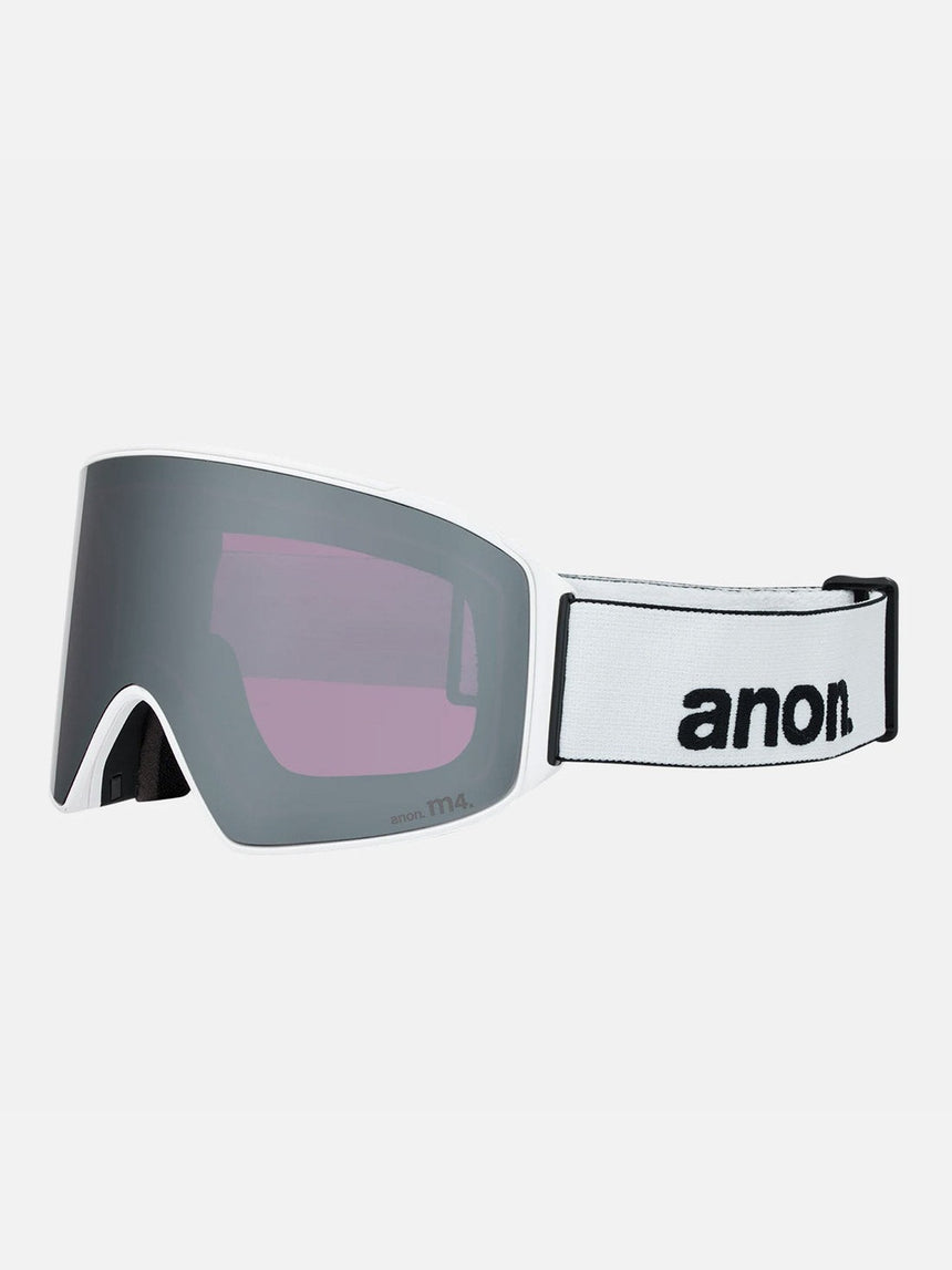 ANON M4 Cylindrical Goggle + MFI Facemask 2026 - White/Perceive Sunny Onyx