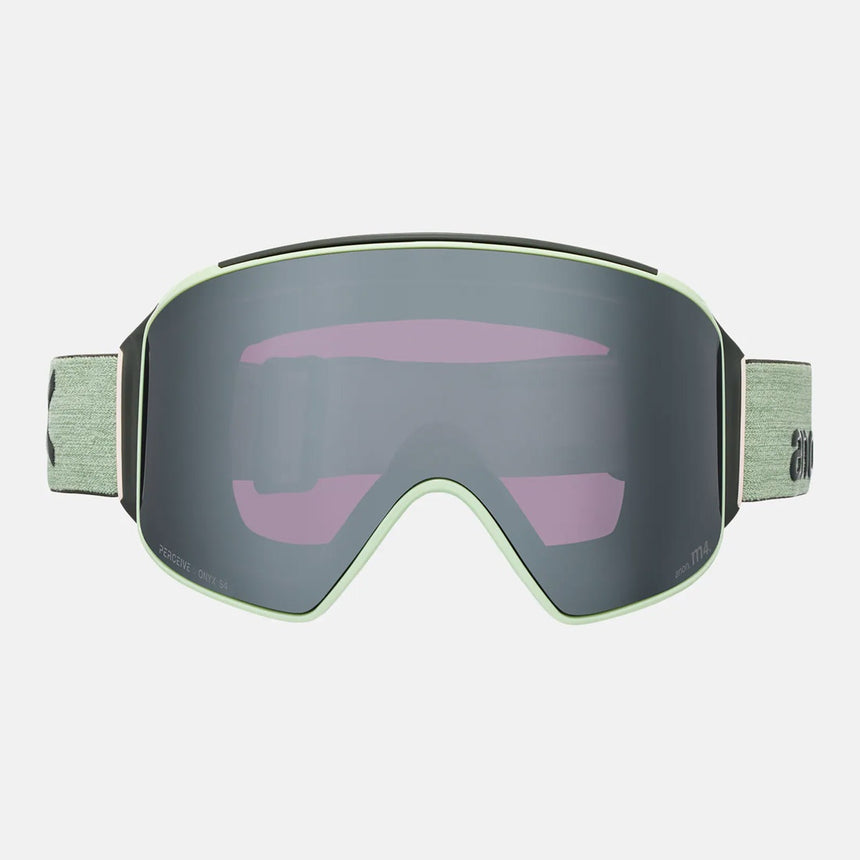 ANON M4 Cylindrical Low Bridge Fit Goggle + MFI Facemask 2026 - Soft Sage/Perceive Sunny Onyx