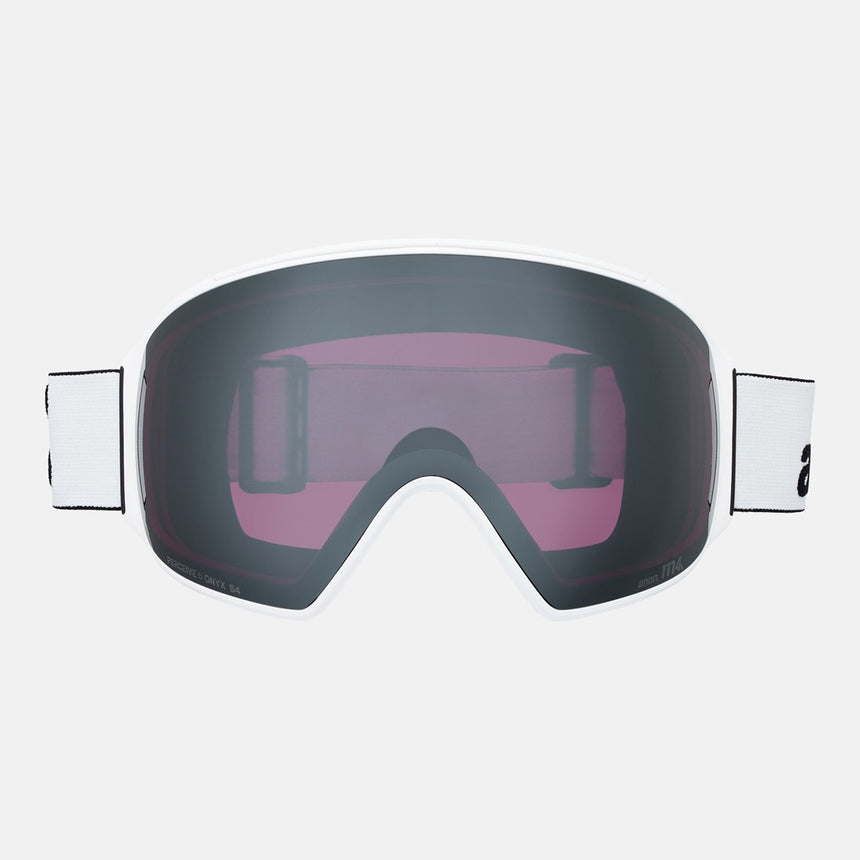ANON M4 Toric Low Bridge Fit Goggle + MFI Facemask 2026 - White/Perceive Sunny Onyx