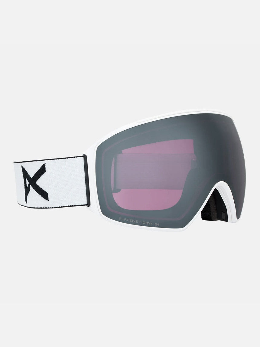 ANON M4 Toric Low Bridge Fit Goggle + MFI Facemask 2026 - White/Perceive Sunny Onyx