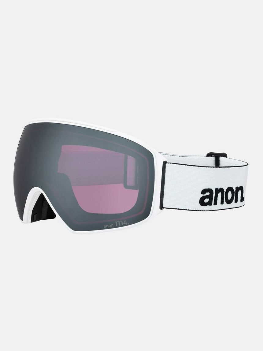 ANON M4 Toric Low Bridge Fit Goggle + MFI Facemask 2026 - White/Perceive Sunny Onyx