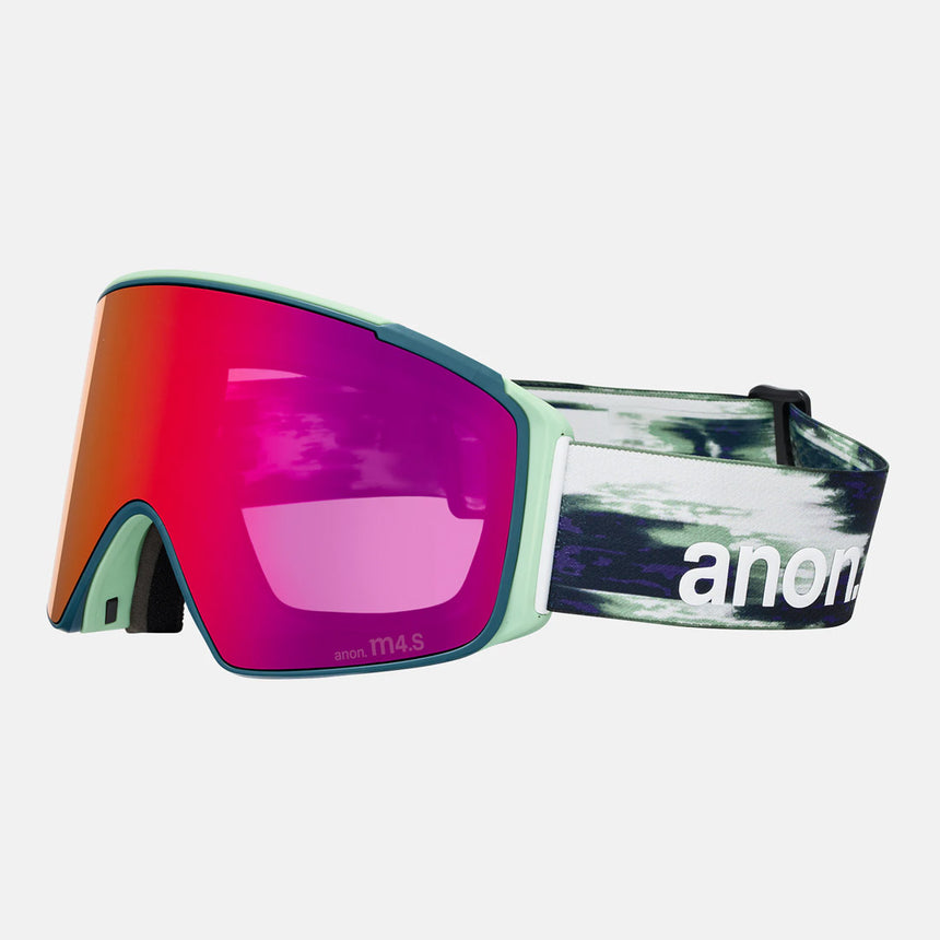ANON M4S Cylindrical Goggle + MFI Facemask 2026 - Family Tree/Perceive Sunny Red