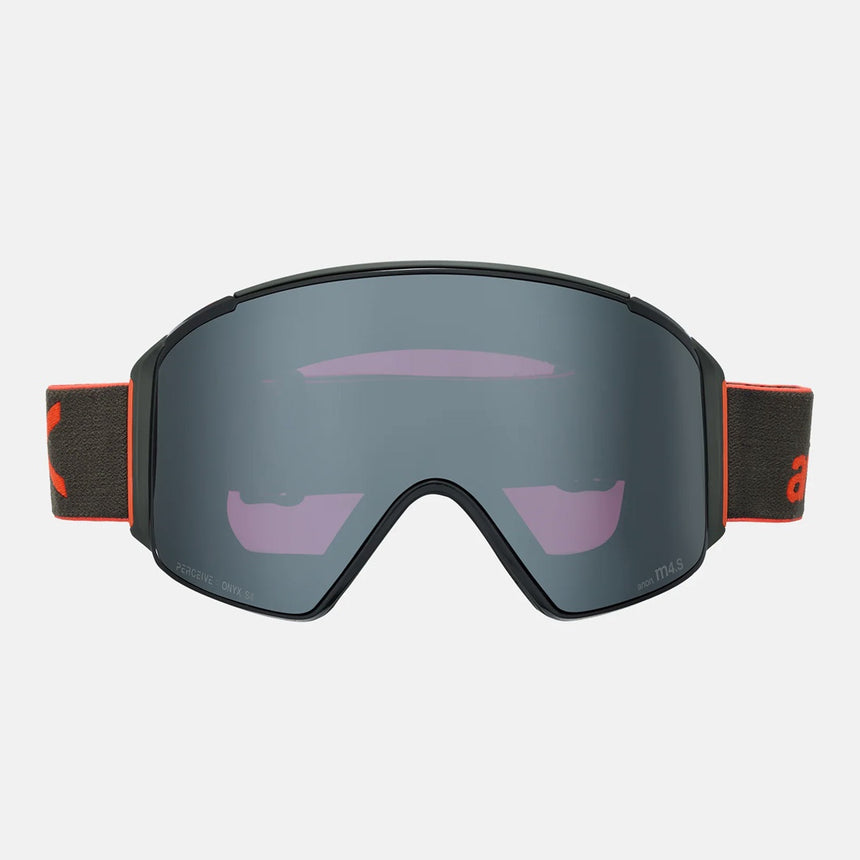 ANON M4S Cylindrical Goggle + MFI Facemask 2026 - Fiesta Red/Perceive Sunny Onyx