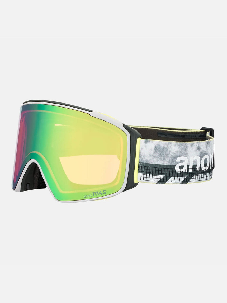 ANON M4S Cylindrical Goggle + MFI Facemask 2026 - Tilt Shift/Perceive Variable Green
