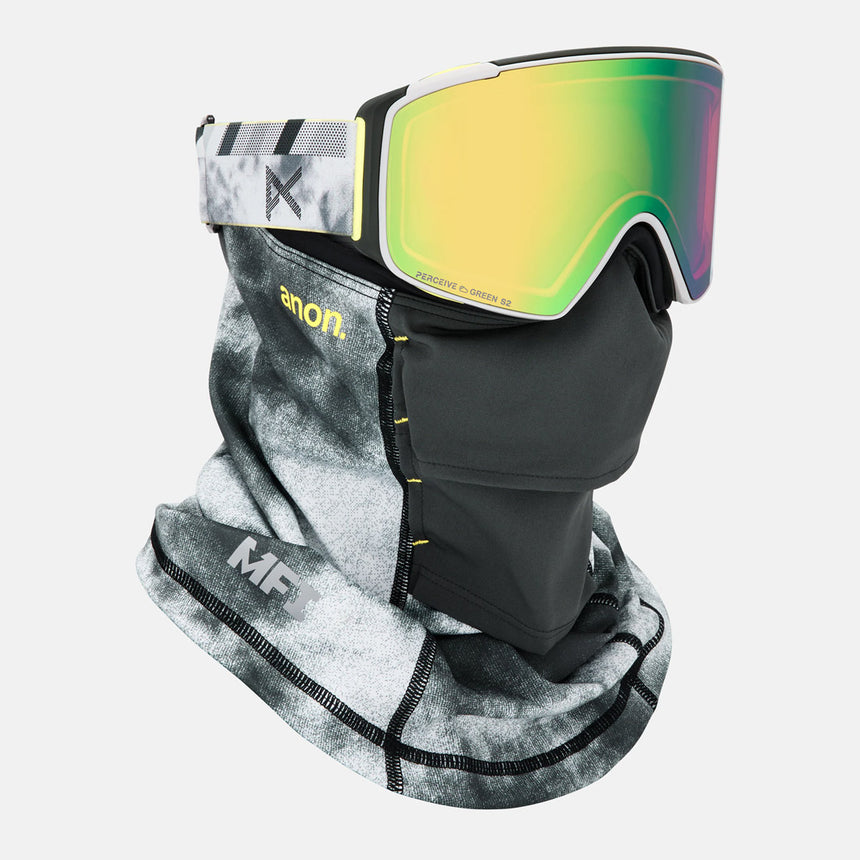 ANON M4S Cylindrical Goggle + MFI Facemask 2026 - Tilt Shift/Perceive Variable Green