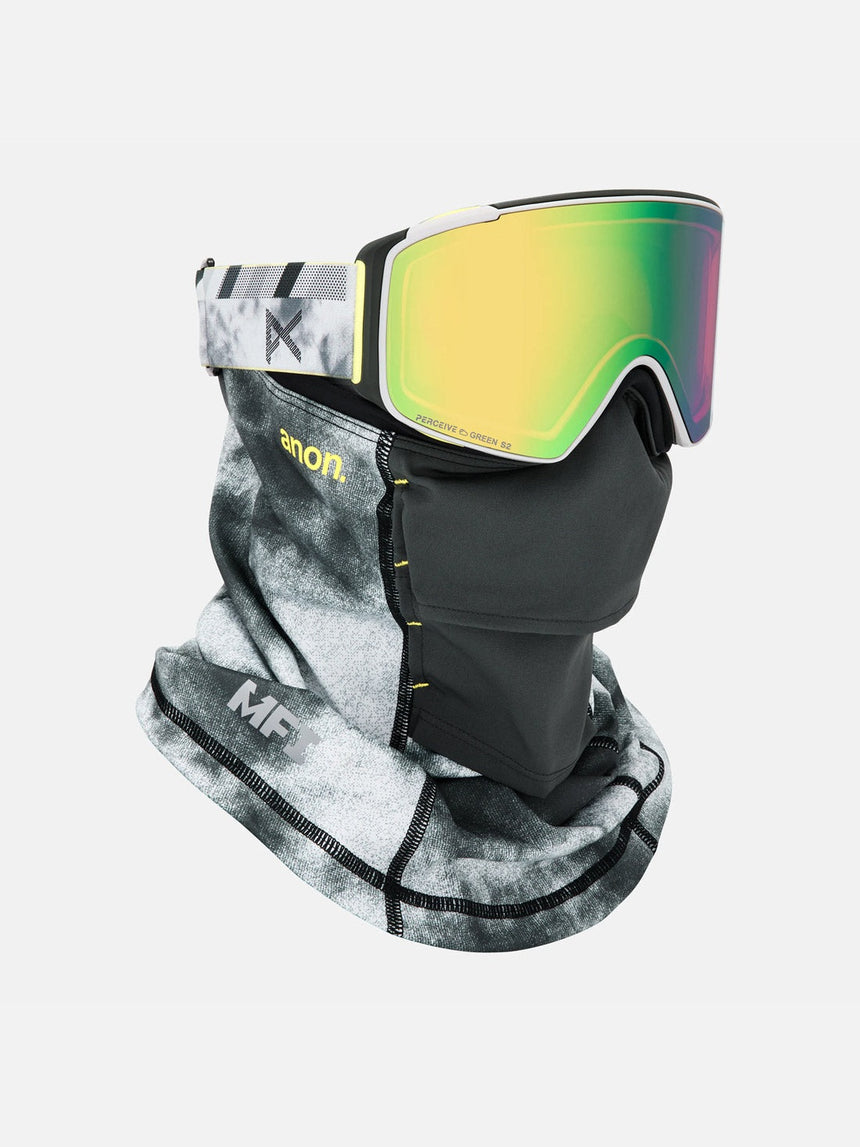 ANON M4S Cylindrical Goggle + MFI Facemask 2026 - Tilt Shift/Perceive Variable Green