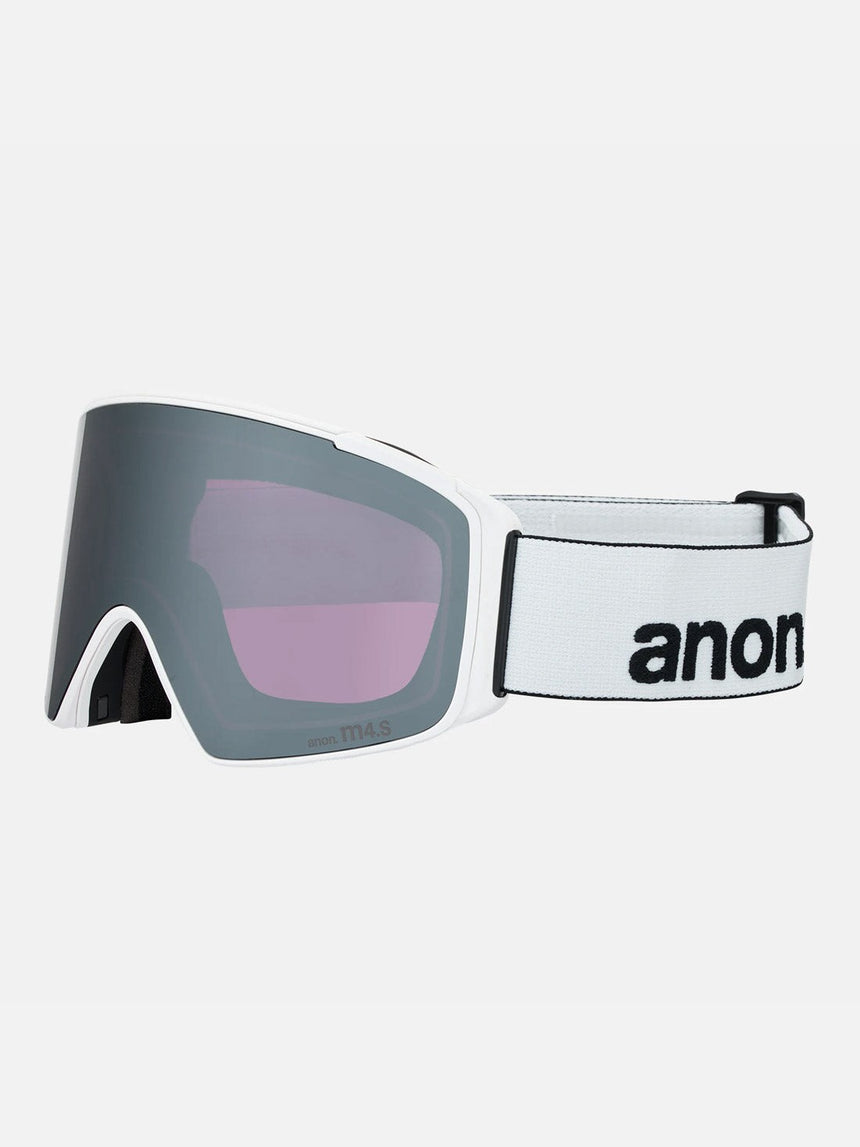ANON M4S Cylindrical Goggle + MFI Facemask 2026 - White/Perceive Sunny Onyx