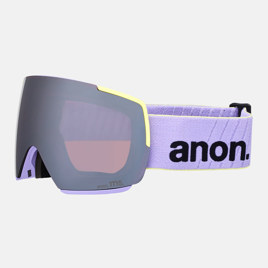 ANON M5 Low Bridge Fit Goggle + MFI Facemask 2026 - Hyper Lilac/Perceive Sunny Onyx