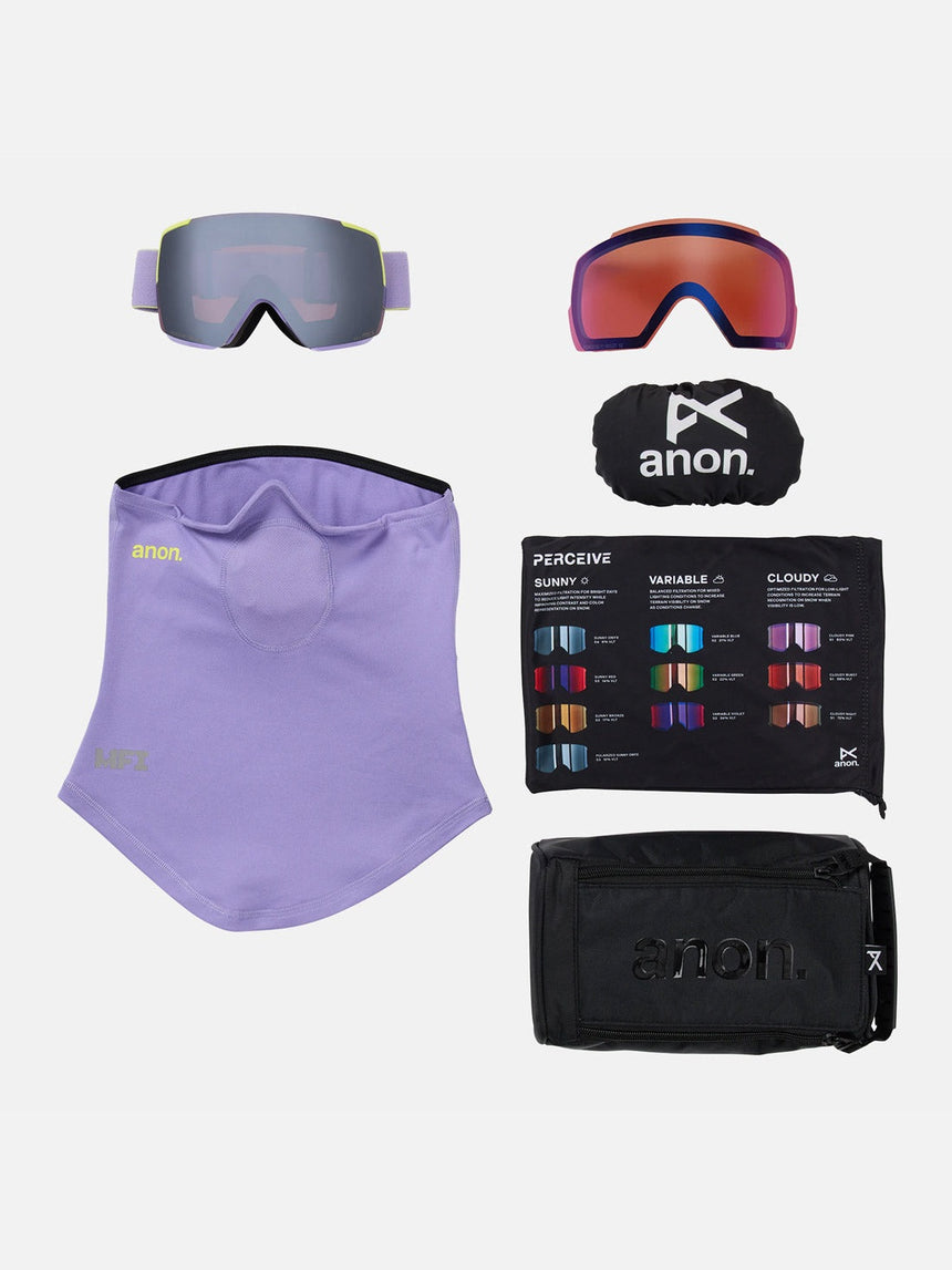 ANON M5S Goggle + MFI Facemask 2026 - Hyper Lilac/Perceive Sunny Onyx