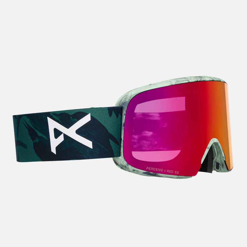 ANON M6 Goggle + MFI Facemask 2026 - Family Tree/Perceive Sunny Red