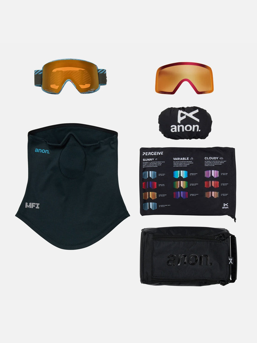 ANON M6S Goggle + MFI Facemask 2026 - Alpine Terra/Perceive Sunny Bronze