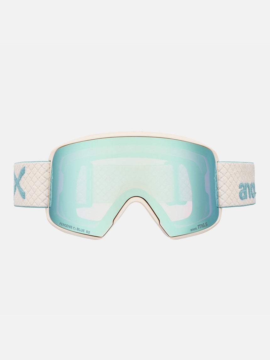 ANON M6S Goggle + MFI Facemask 2026 - Oat/Perceive Variable Blue