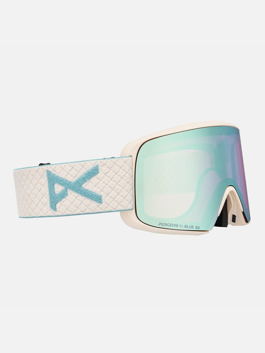 ANON M6S Goggle + MFI Facemask 2026 - Oat/Perceive Variable Blue