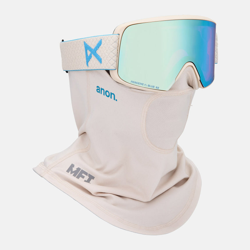 ANON M6S Goggle + MFI Facemask 2026 - Oat/Perceive Variable Blue