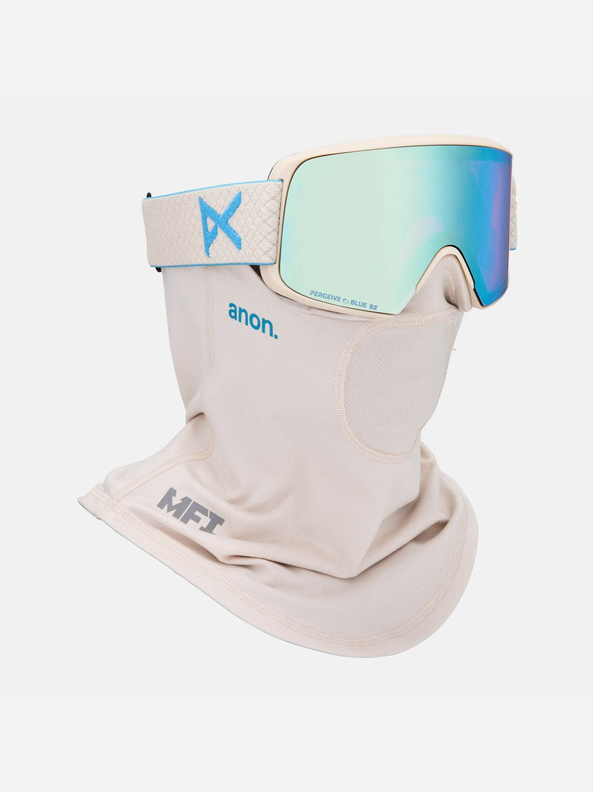 ANON M6S Goggle + MFI Facemask 2026 - Oat/Perceive Variable Blue