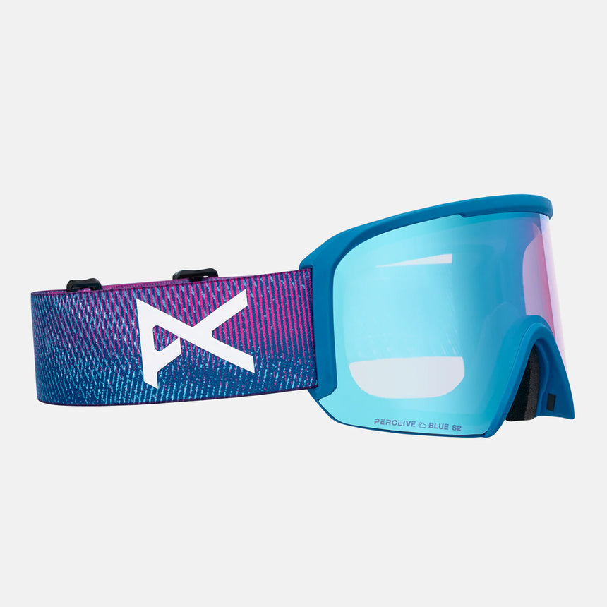 ANON Nesa Goggle + MFI Facemask 2026 - Pink Denim/Perceive Variable Blue
