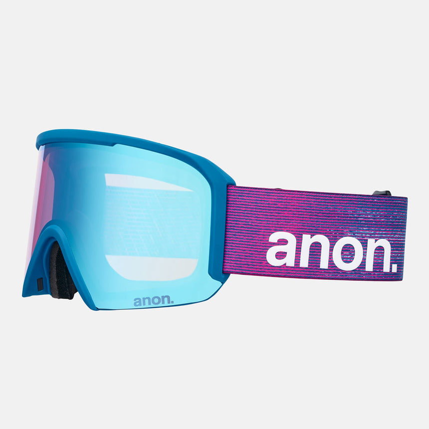 ANON Nesa Goggle + MFI Facemask 2026 - Pink Denim/Perceive Variable Blue