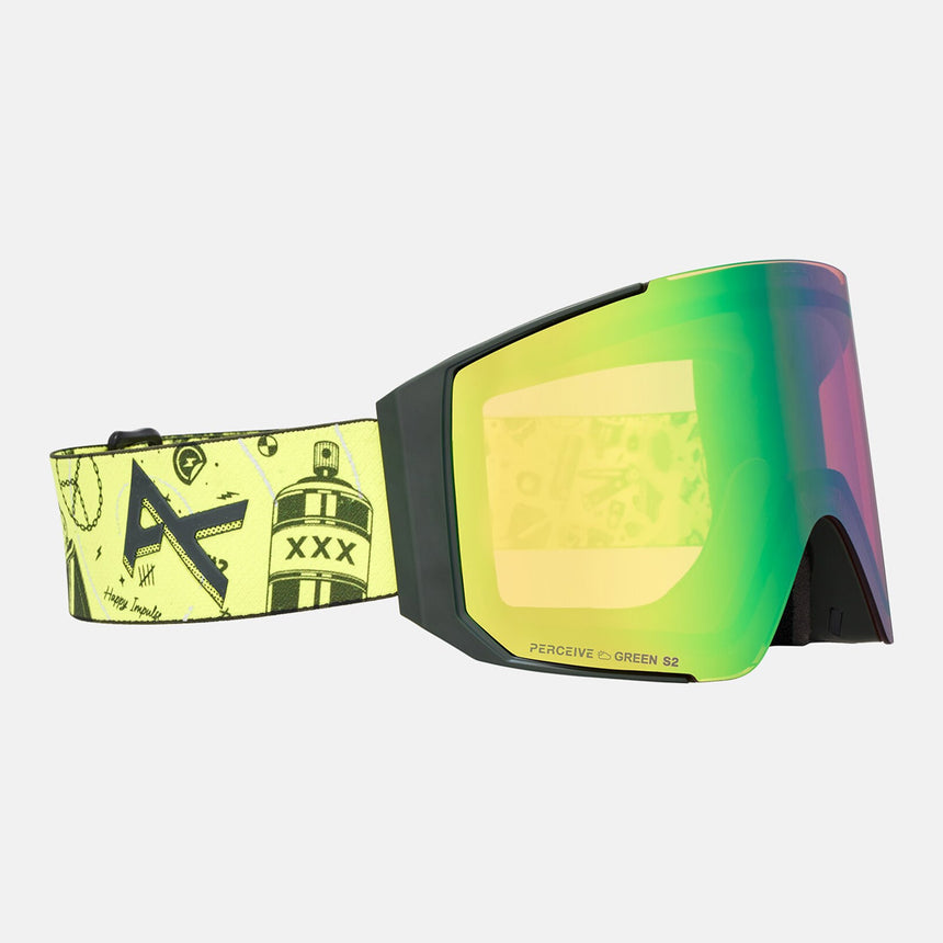ANON Sync Goggle + MFI Facemask 2026 - Whirlwind/Perceive Variable Green