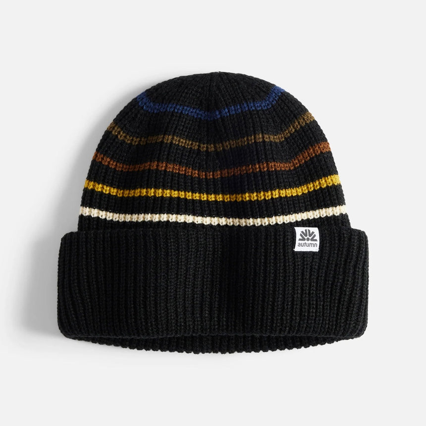 AUTUMN Retro Beanie - Black