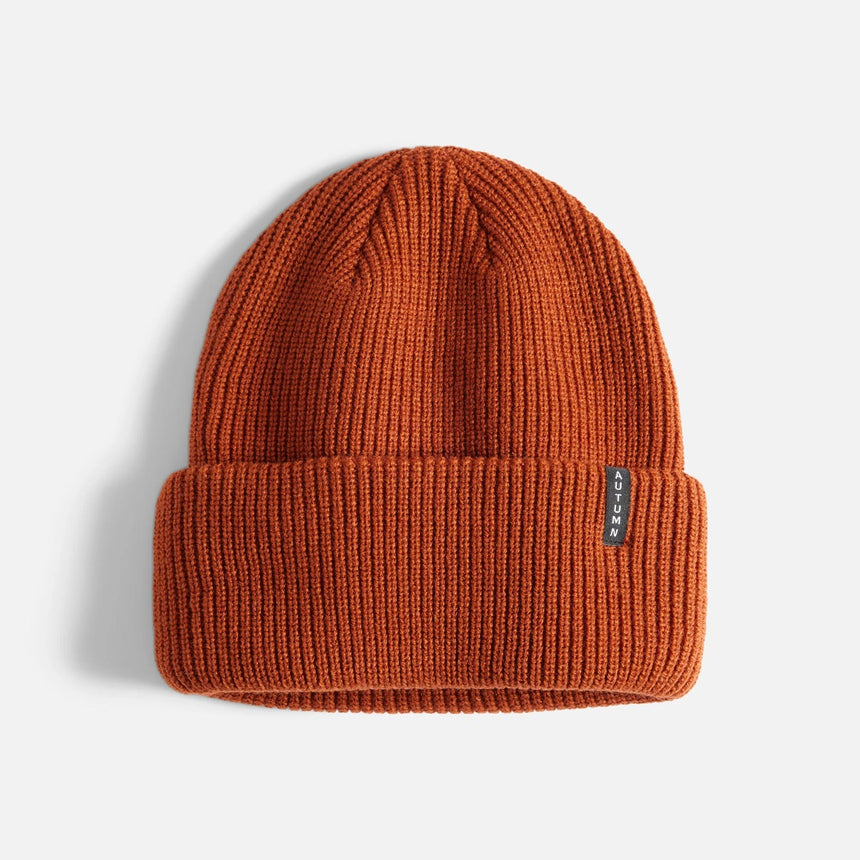AUTUMN Select Solid Beanie - Terracotta