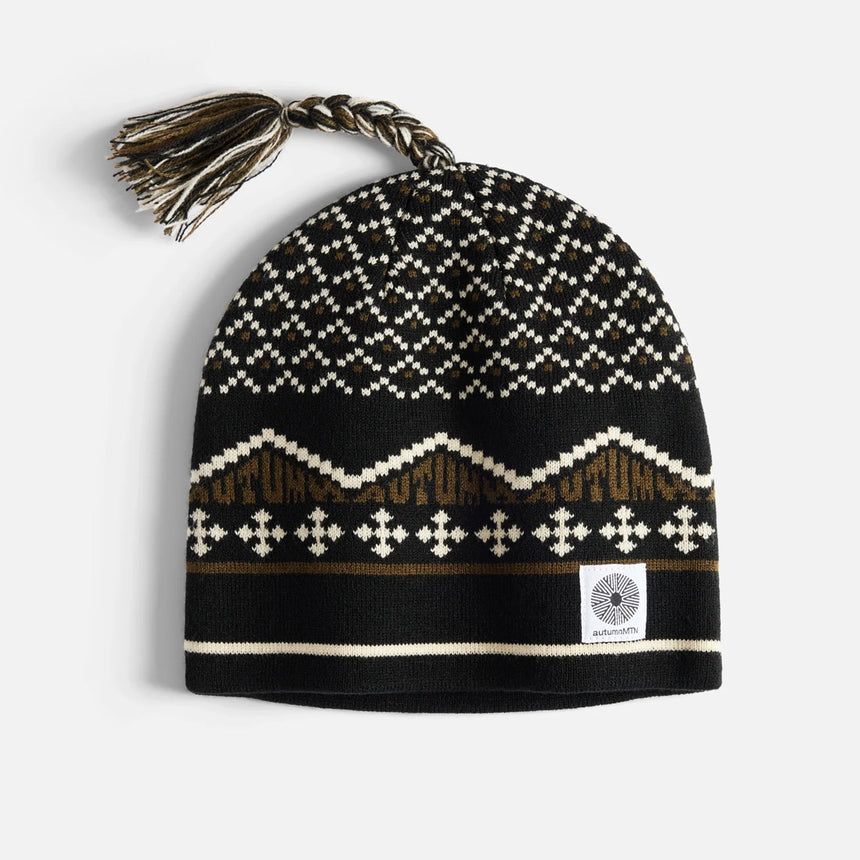 AUTUMN Tassle Beanie - Black