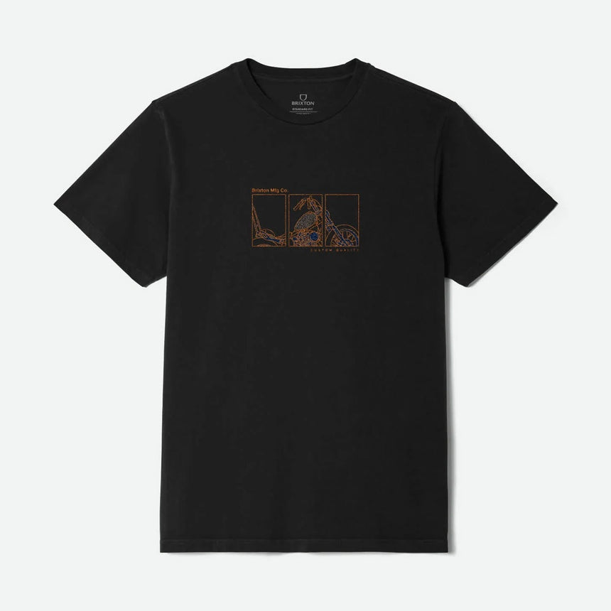 BRIXTON Briscoe Tee - Black Worn Wash