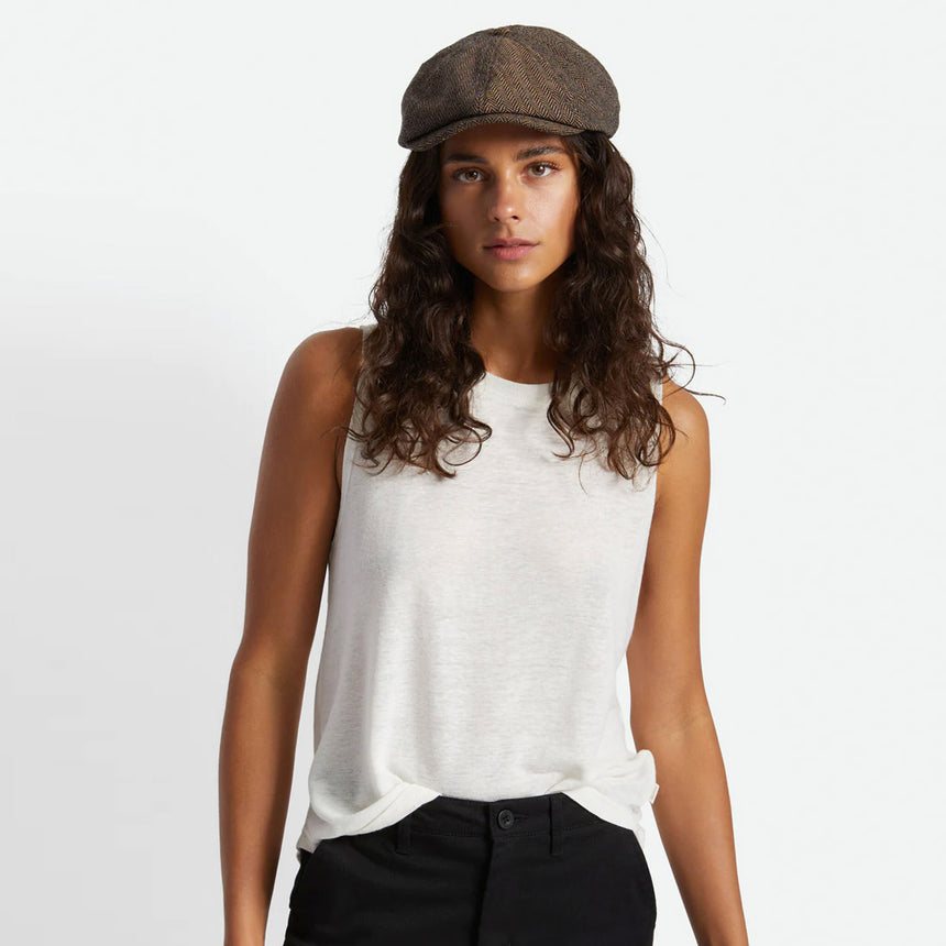 BRIXTON Brood Snap Cap - Brown/Khaki