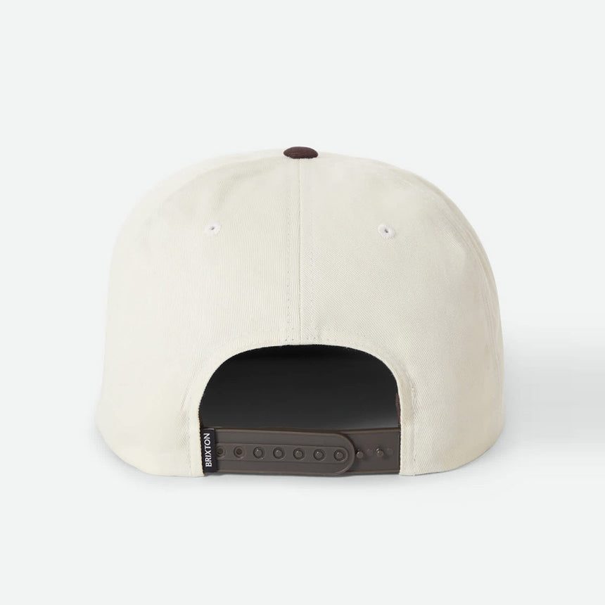 BRIXTON Catch & Release HP Snapback - Off White/Brown