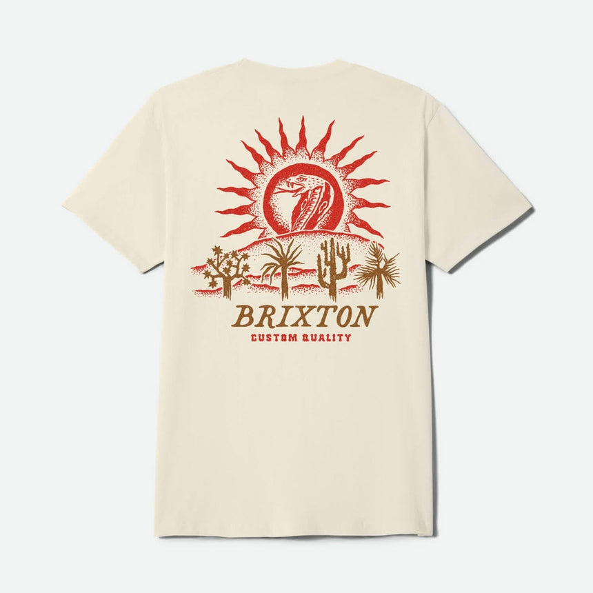 BRIXTON Dark Paradise Standard Tee - Cream