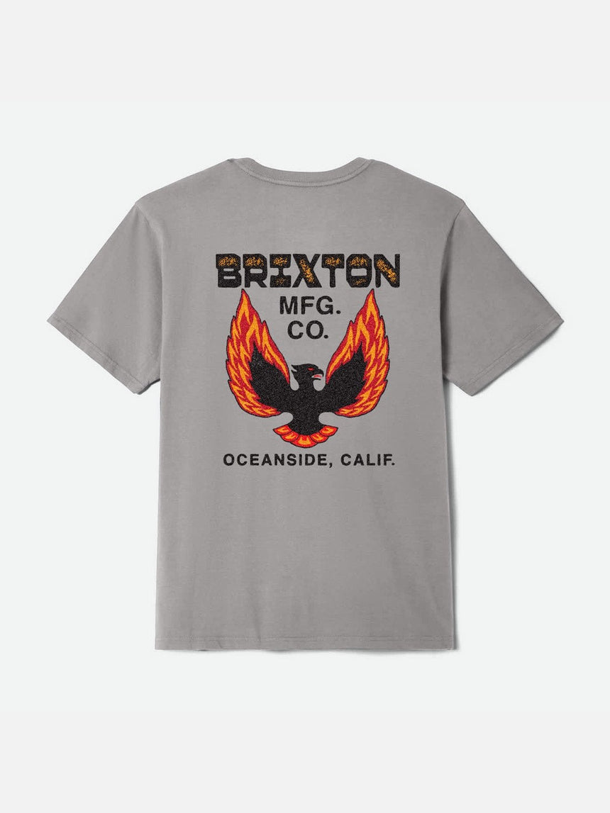BRIXTON Garvey Tee - Heather Grey