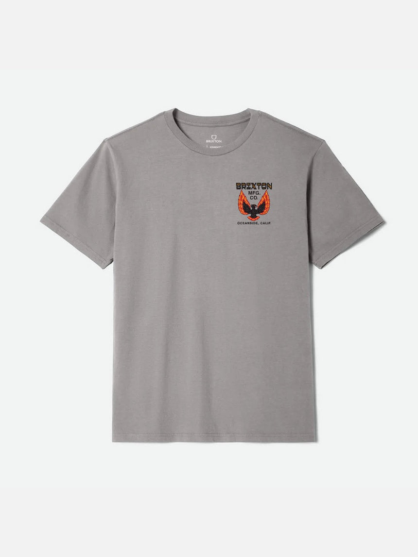 BRIXTON Garvey Tee - Heather Grey