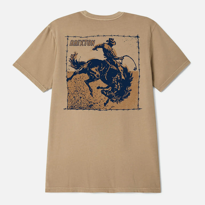 BRIXTON Madden Tee - Timeless Taupe Worn Wash