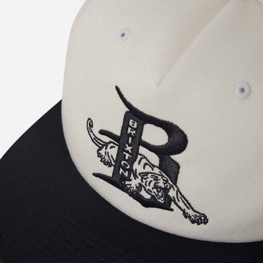 BRIXTON Predator MP Snapback - Off White/Black