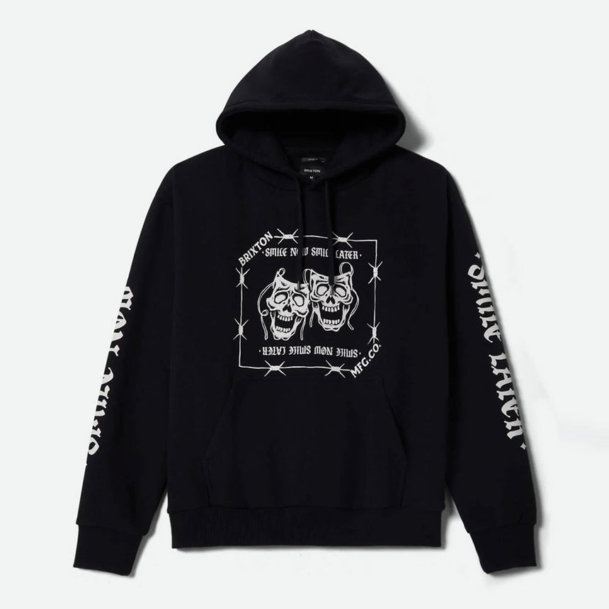 BRIXTON Smile Always Relaxed Hood - Black Worn Wash