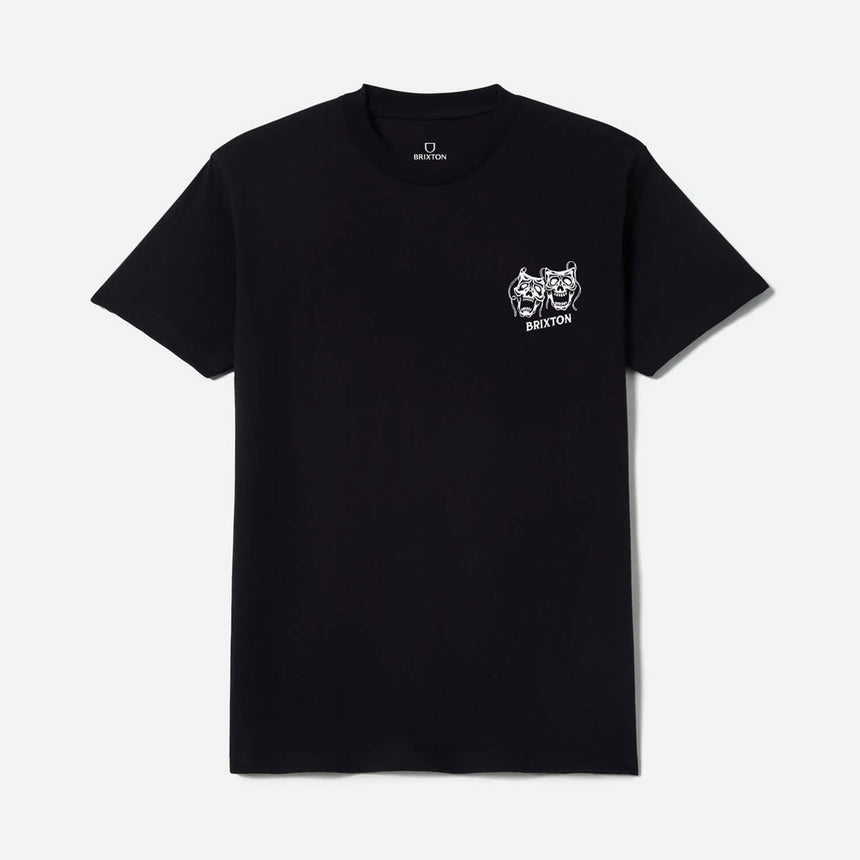 BRIXTON Smile Always Standard Tee - Black Worn Wash