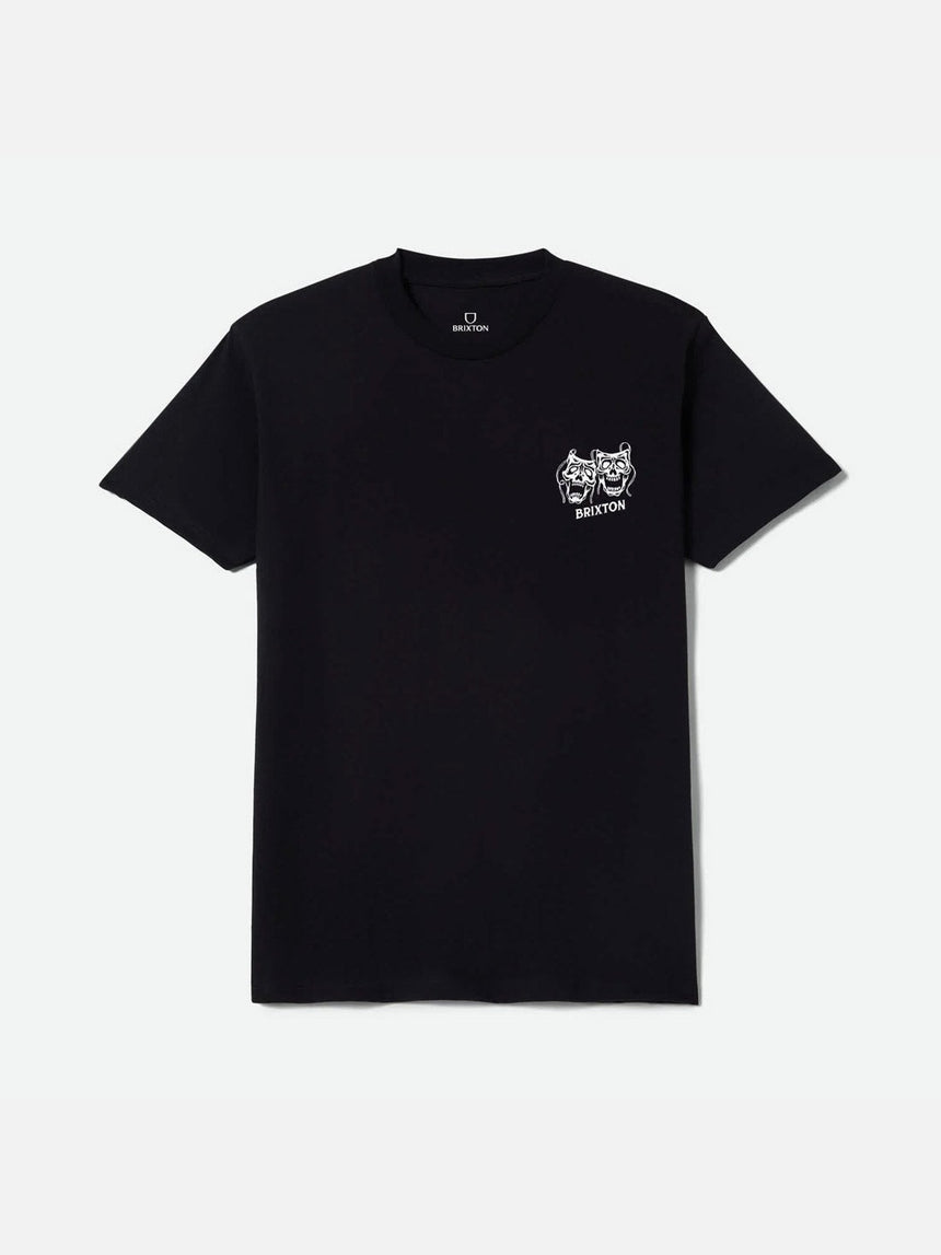 BRIXTON Smile Always Standard Tee - Black Worn Wash