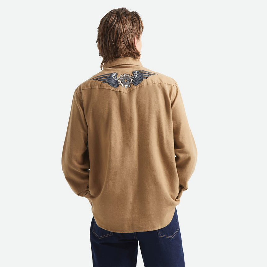 BRIXTON Waylon Lightweight Overshirt - Light Khaki