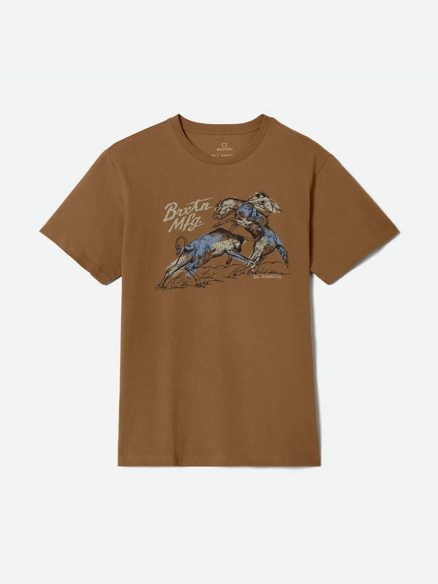 BRIXTON Wellston Tee - Washed Copper