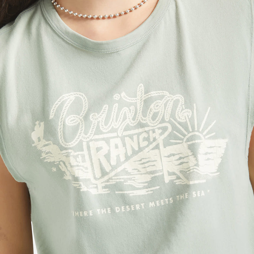 BRIXTON Women's Brixton Ranch Muscle Tank - Sage Green