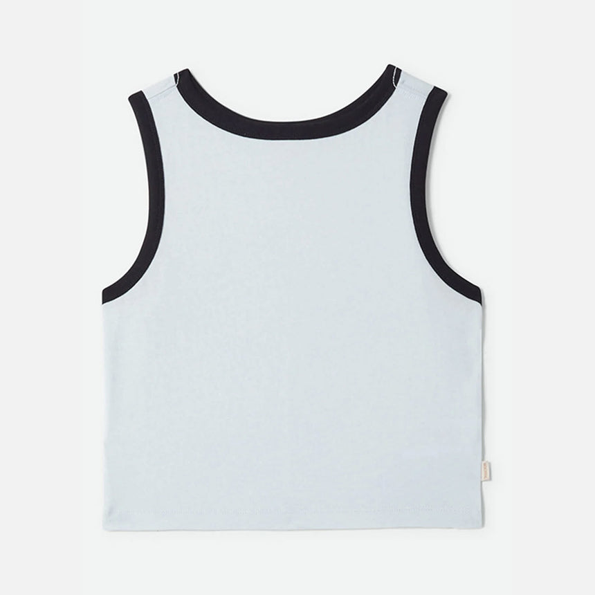 BRIXTON Women's Carefree Organic GD Cropped Tank - Blue Aura