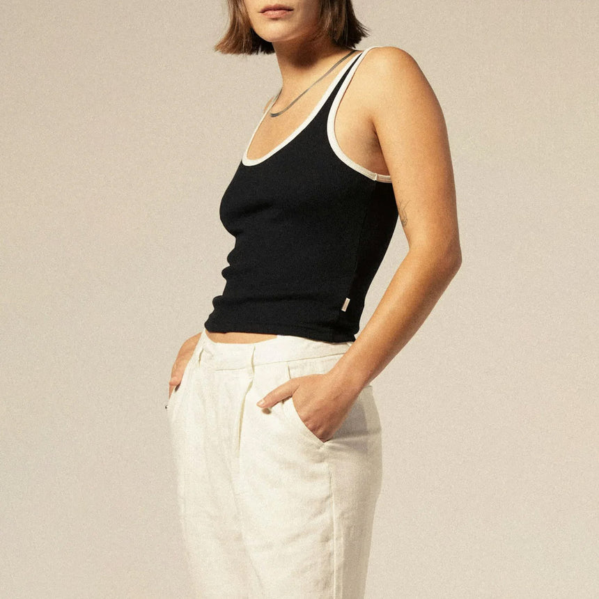 BRIXTON Women's Ludlow Trouser Pant - Off White