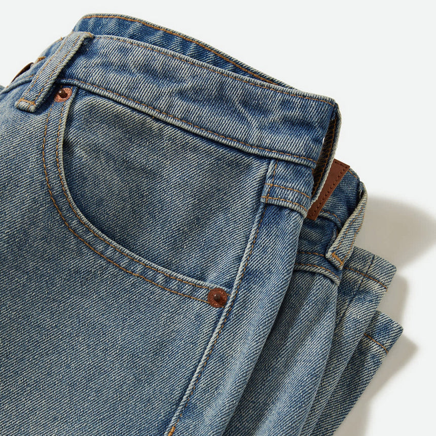 BRIXTON Women's Margo Cropped 5 Pocket Pant - Light Denim