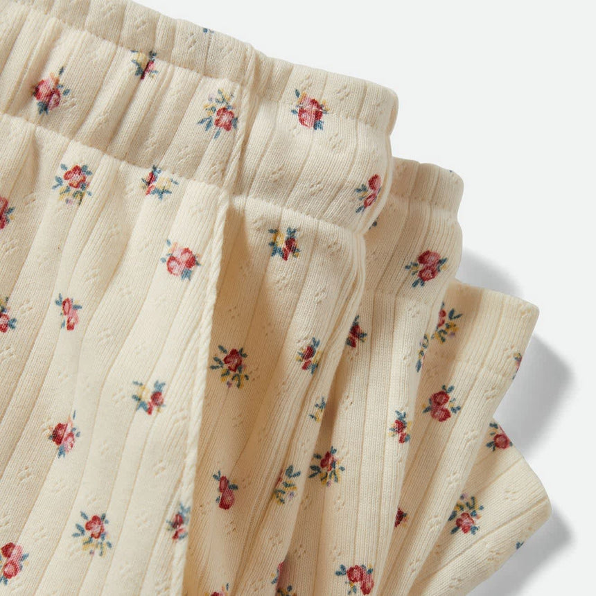 BRIXTON Women's Off Duty Lounge Short - Floral Pointelle