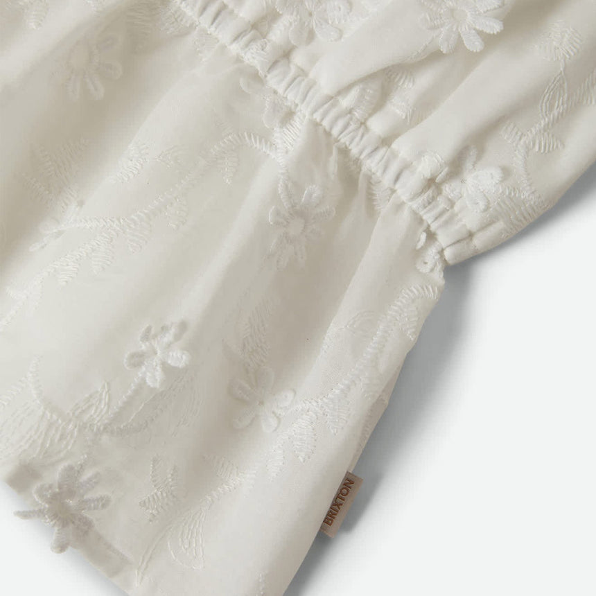 BRIXTON Women's The Abigail Tie Top - Off White Floral