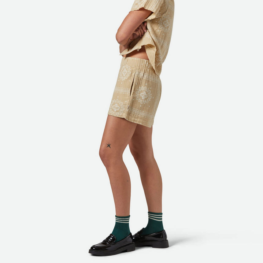 BRIXTON Women's Wandering Short - Pale Khaki Bandana