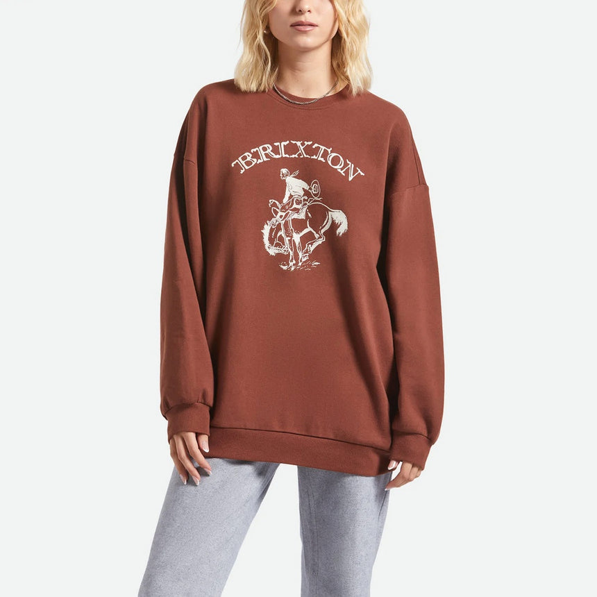 BRIXTON Women's Western Crew - Sepia